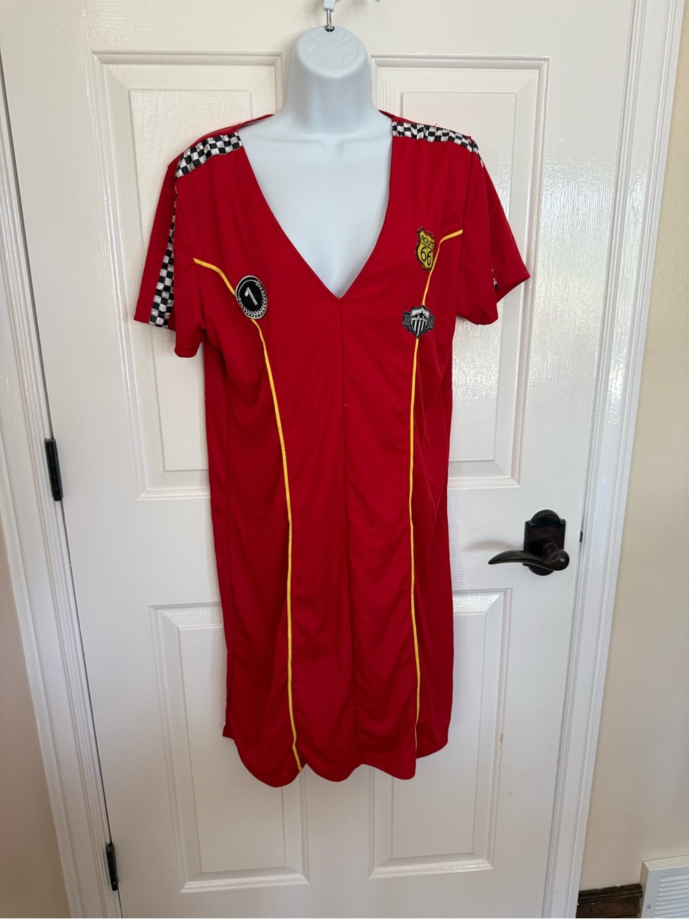 Women's Racing Cars Dress Vintage Costume pit stop racing L